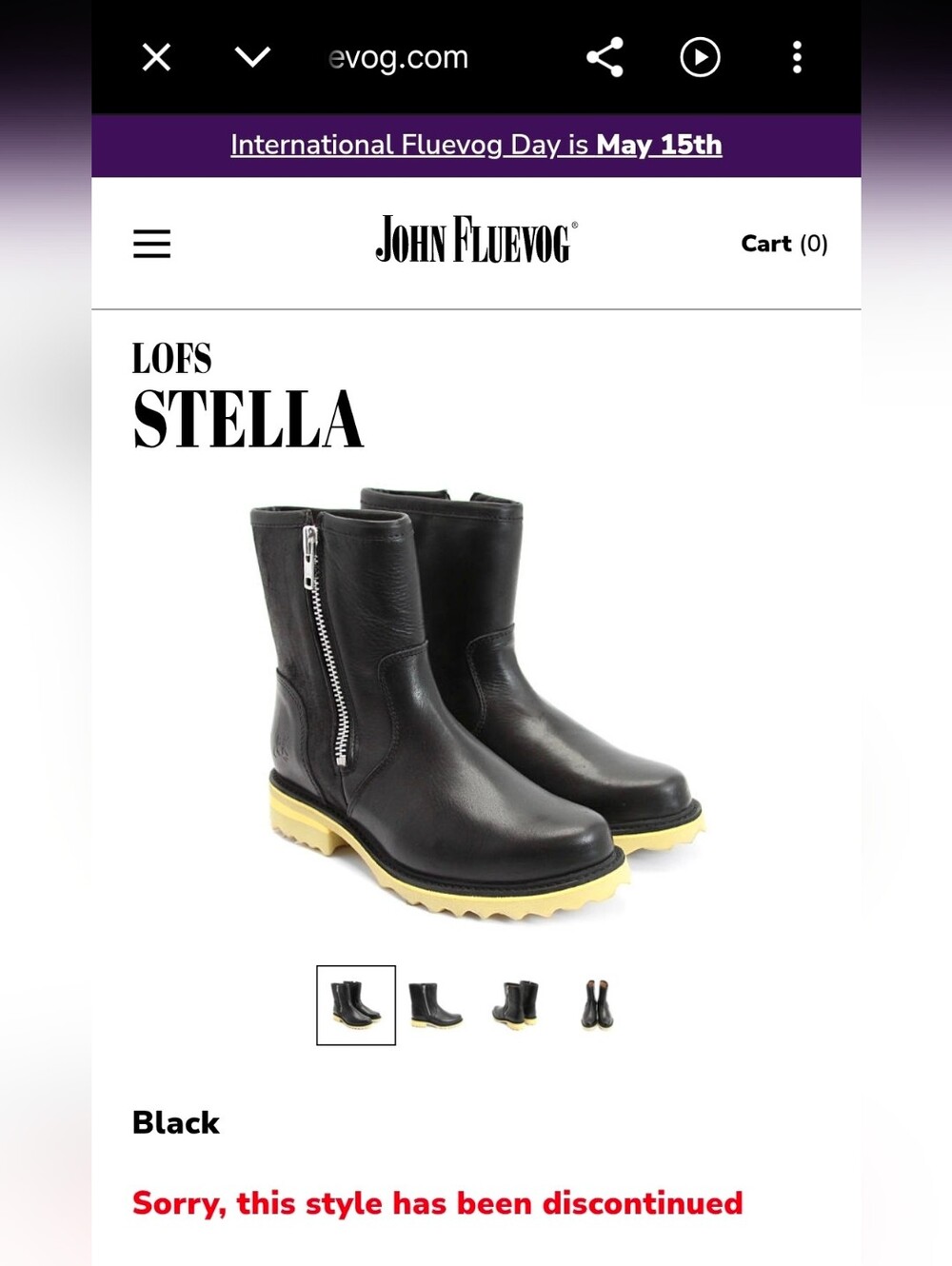 John Fluevog LOFS Stella black leather boots. 9.5. - Picture 11 of 11